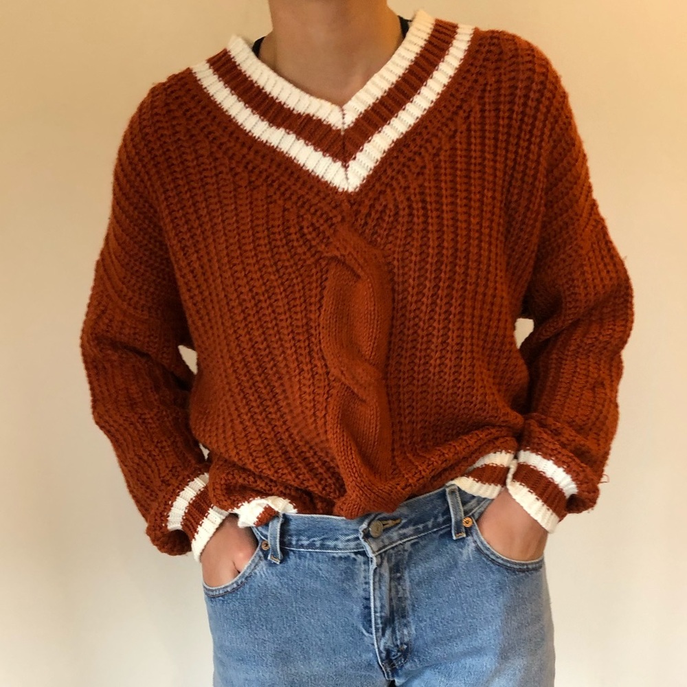 Burnt orange sweater :)